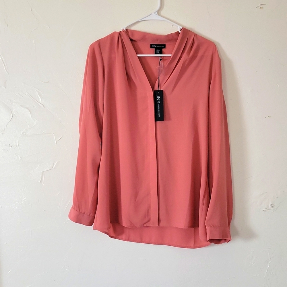 Coral blouse